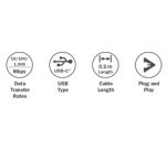 Adaptateur USB 3.0 vers Gigabit Ethernet, blanc