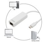 Adaptateur USB 3.0 vers Gigabit Ethernet, blanc