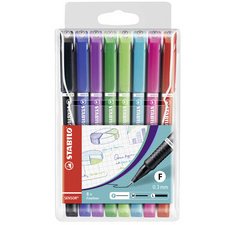 Feutre à pointe fine sensor F, étui plastique de 8