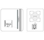 Support mural pour écran, max. VESA 200 x 200 mm