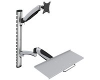 Support pour écran LCD/LED, avec porte-clavier