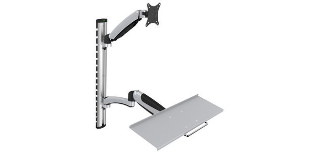 Support pour écran LCD/LED, avec porte-clavier