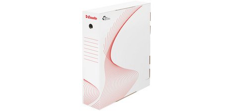 Boîte d'archives, A4, (L)80 mm, en carton, blanc