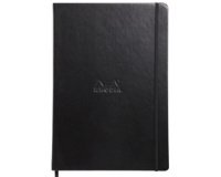 Webnotebook A4 192 pages ligné papier ivoire 90g fermeture élastique - Noir