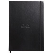 Webnotebook rhodia a4 96 blatt liniert 90g - schwarz