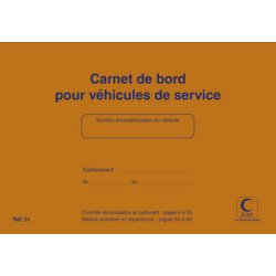 Carnet de bord pour véhicules de service, 150 x 215 mm