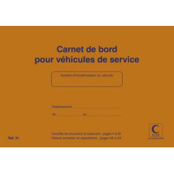 Carnet de bord pour véhicules de service, 150 x 215 mm
