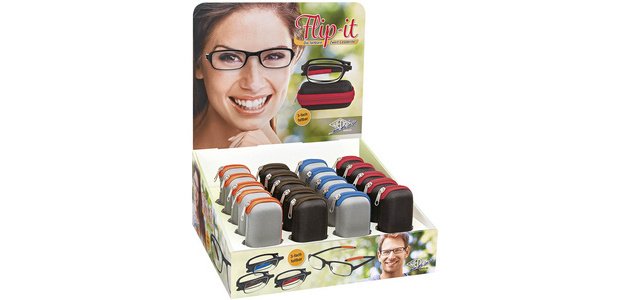 Opvouwbare leesbrillen Flip-it, display van 20