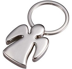 Porte-clé 'CELIA', Ange gardien, en métal