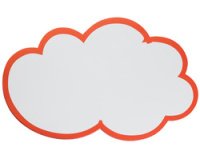 Symbole de notation 'nuage', autocollant, 60x100 mm