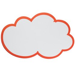 Symbole de notation 'nuage', autocollant, 150x230mm