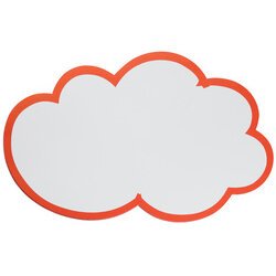 Symbole de notation 'nuage', autocollant, 150x230mm