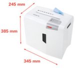 Destructeur de documents shedstar X8, coupe particules: