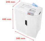 Destructeur de documents shedstar X10, coupe particules: