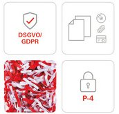 Destructeur de documents shredstar X5, particules: