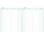  Registre 32x27cm Enregistrement du courrier 26 lignes 200 pages - texte FR