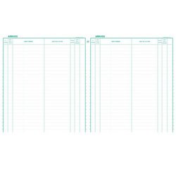 Registre 32x27cm Enregistrement du courrier 26 lignes 200 pages - texte FR