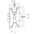 Support mural pour TV Full Motion,58,42 - 106,68 cm