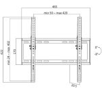 Support mural pour téléviseur, inclinable pour