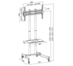 Support pour téléviseur inclinable, pour 96,98 -