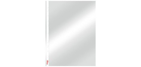 Premium perforated pockets, A4, PP, grained, 0.11 mm