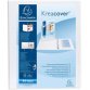Classeur PP personnalisable Kreacover - 4 anneaux en D 50mm - A4 maxi - Blanc