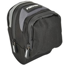 Sacoche pour selle de vélo, noir/gris