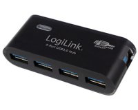 Hub USB 3.0 avec bloc d'alimentation, 4 ports