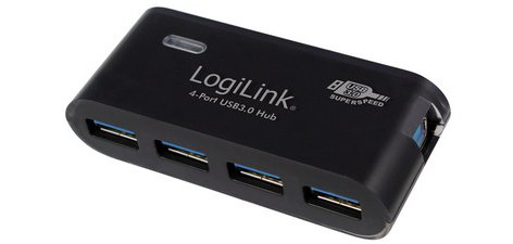 Hub USB 3.0 avec bloc d'alimentation, 4 ports