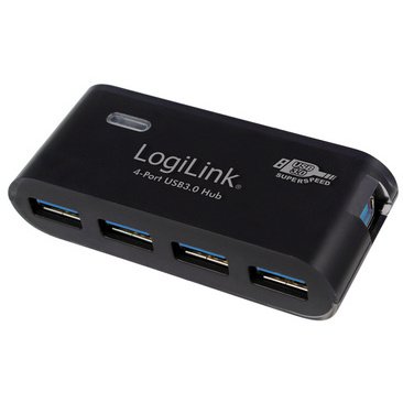 Hub USB 3.0 avec bloc d'alimentation, 4 ports