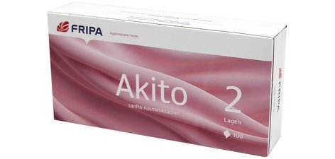 Fripa Mouchoirs cosmétiques Akito, 2 couches, extra blanc