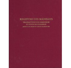 Registre 'Mandat Transaction Immobilière', 200 pages