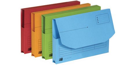 Documentenhoes met klep ULTIMATE, A4, geassorteerd