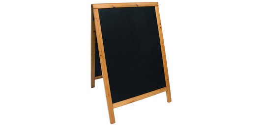 Panneau trottoir WOODY, avec tableau
