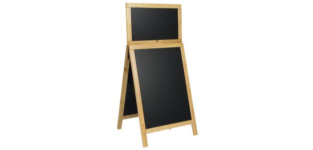 DELUXE Sidewalk Sign Top Board, beech color
