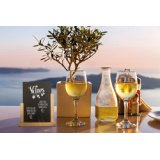 Ardoise de table ELEGANT, moyen, teck