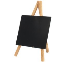 Ardoise de table MINI avec trépied, hêtre