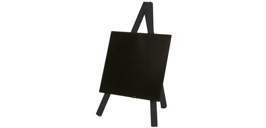 Kreidetafel Securit Mini 3-Bein 26x15.5x1.3cm schwarz Holz