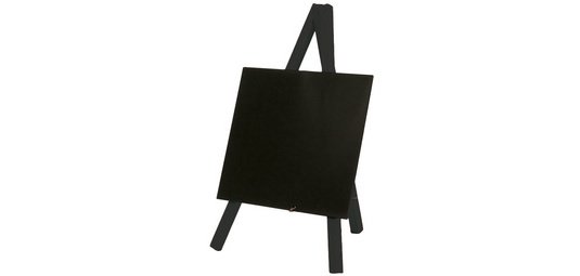 Ardoise de table Securit mini trépied 26x15,5x1,3cm bois nat