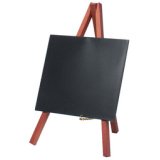 Ardoise de table MINI avec trépied, acajou