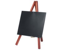 Ardoise de table MINI avec trépied, acajou