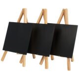Ardoise de table MINI avec trépied, hêtre