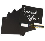 Ardoise A6, noir, kit de 20