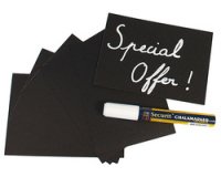 Ardoise A6, noir, kit de 20