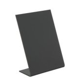 Ardoise de table L-SHAPE, A6, noir