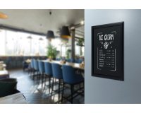 Krijtbord wandmodel UNIVERSAL met houten kader