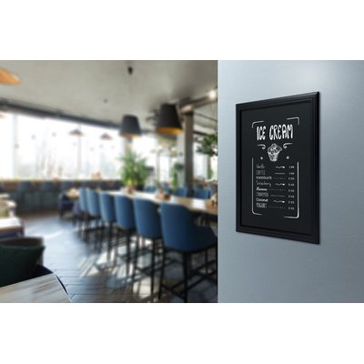 Krijtbord wandmodel UNIVERSAL met houten kader