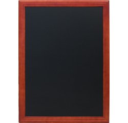 Ardoise murale UNIVERSAL, avec cadre en bois, acajou