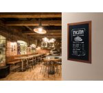 Ardoise murale UNIVERSAL, avec cadre en bois