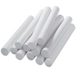 Craie pour tableau, rond, blanc